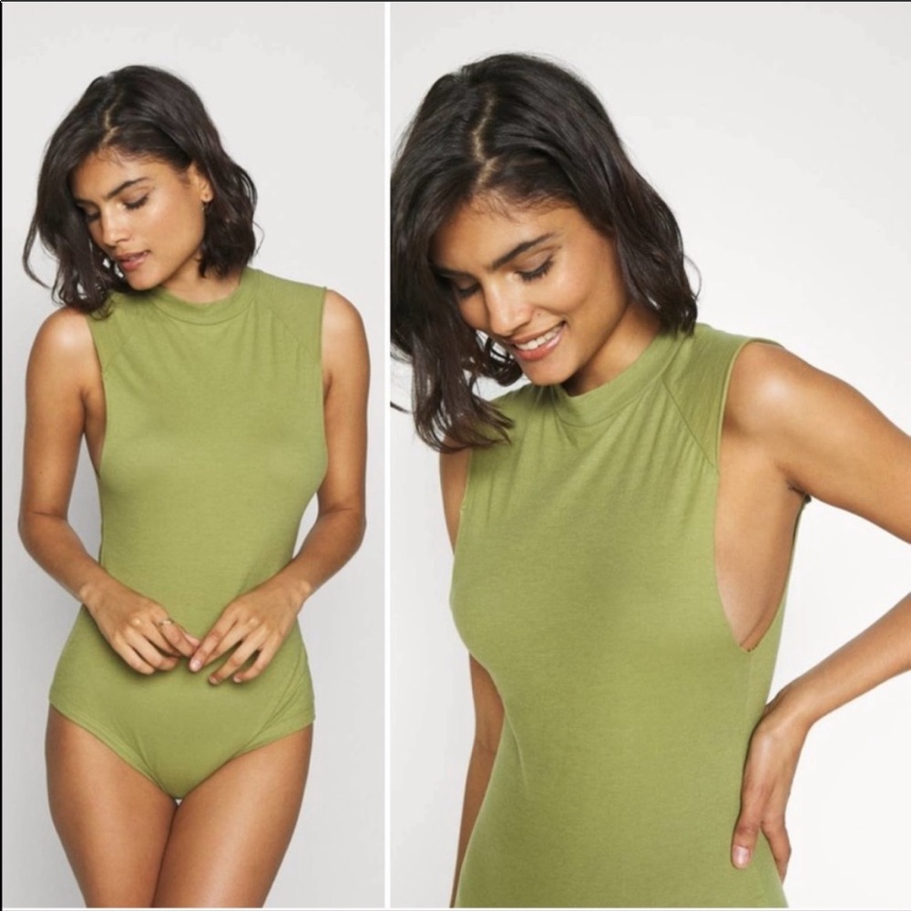 NWT FREE PEOPLE Intimately Army Bodysuit Size M
